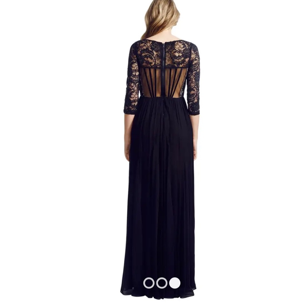 Alice + Olivia By Stacey Bendet Silk Black maxi dress Size 6 - Picture 5 of 16